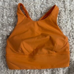 lululemon athletica Vibrant Orange LightLift Sports Bra